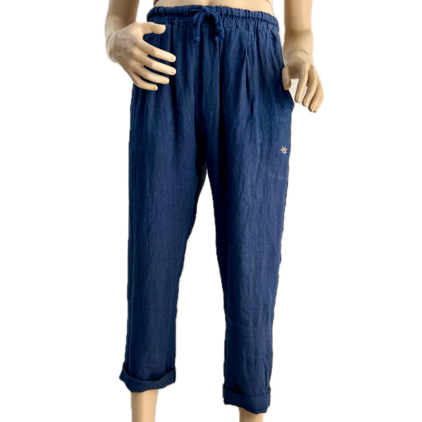 Pantalone "CAPRI" Lino 100%