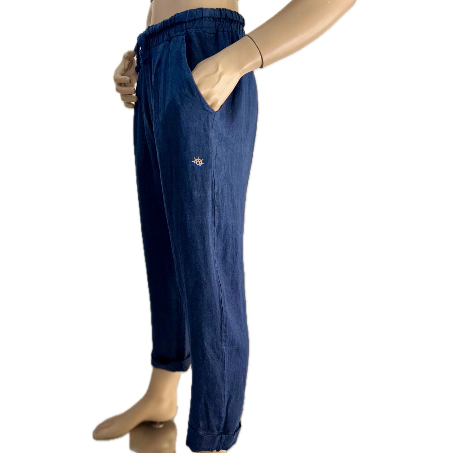 Pantalone "CAPRI" Lino 100%