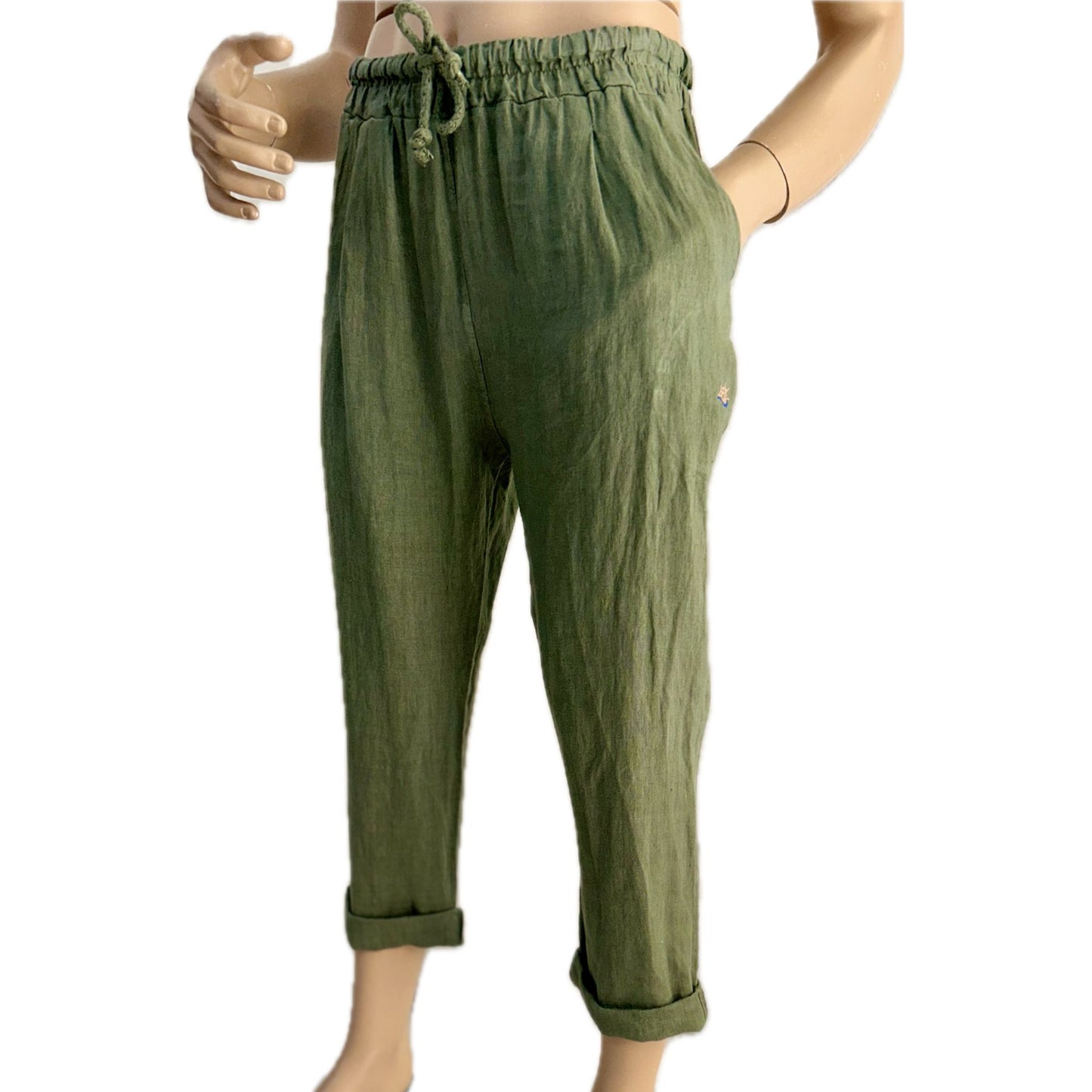 Pantalone "CAPRI" Lino 100%