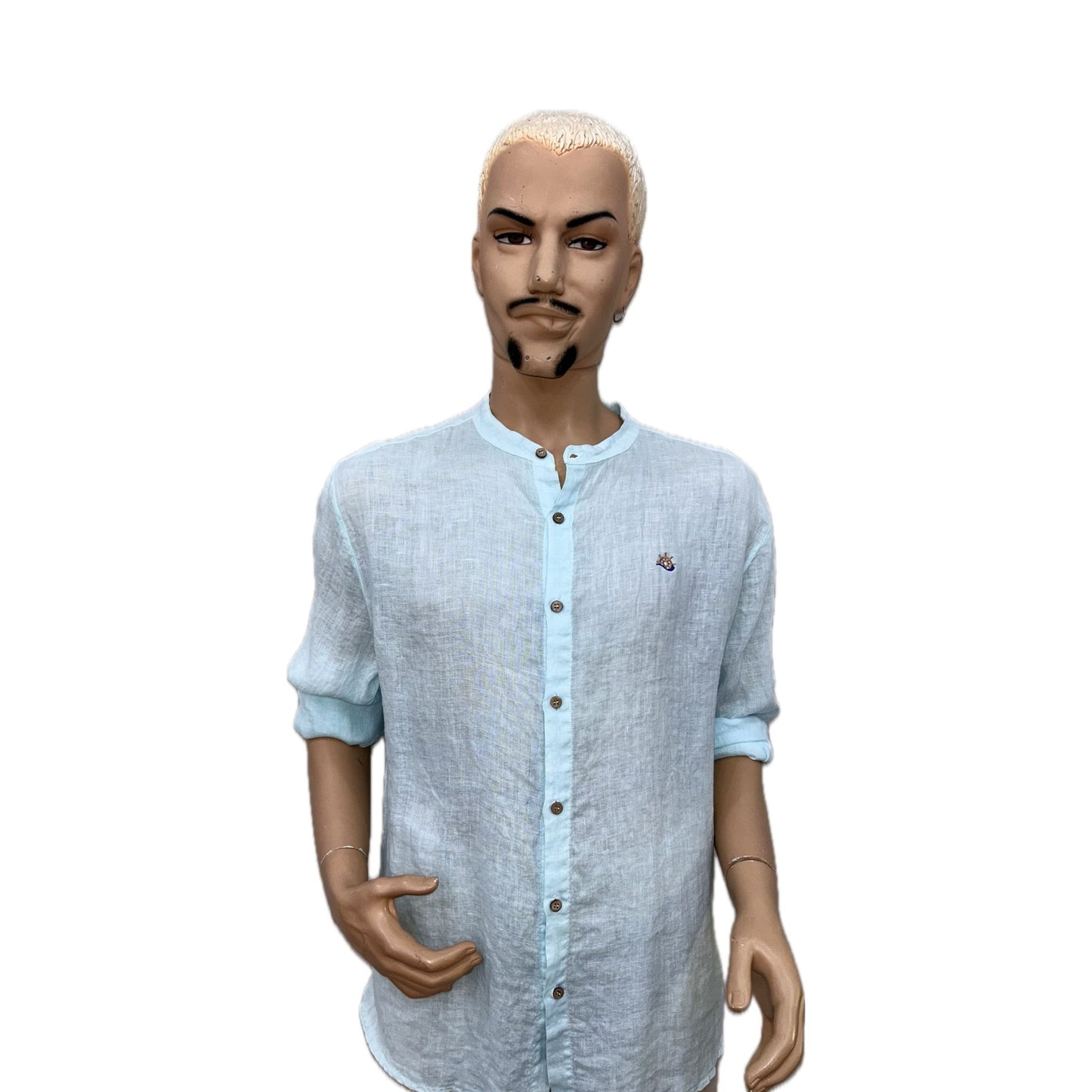 Camicia Coreana Lino 100%