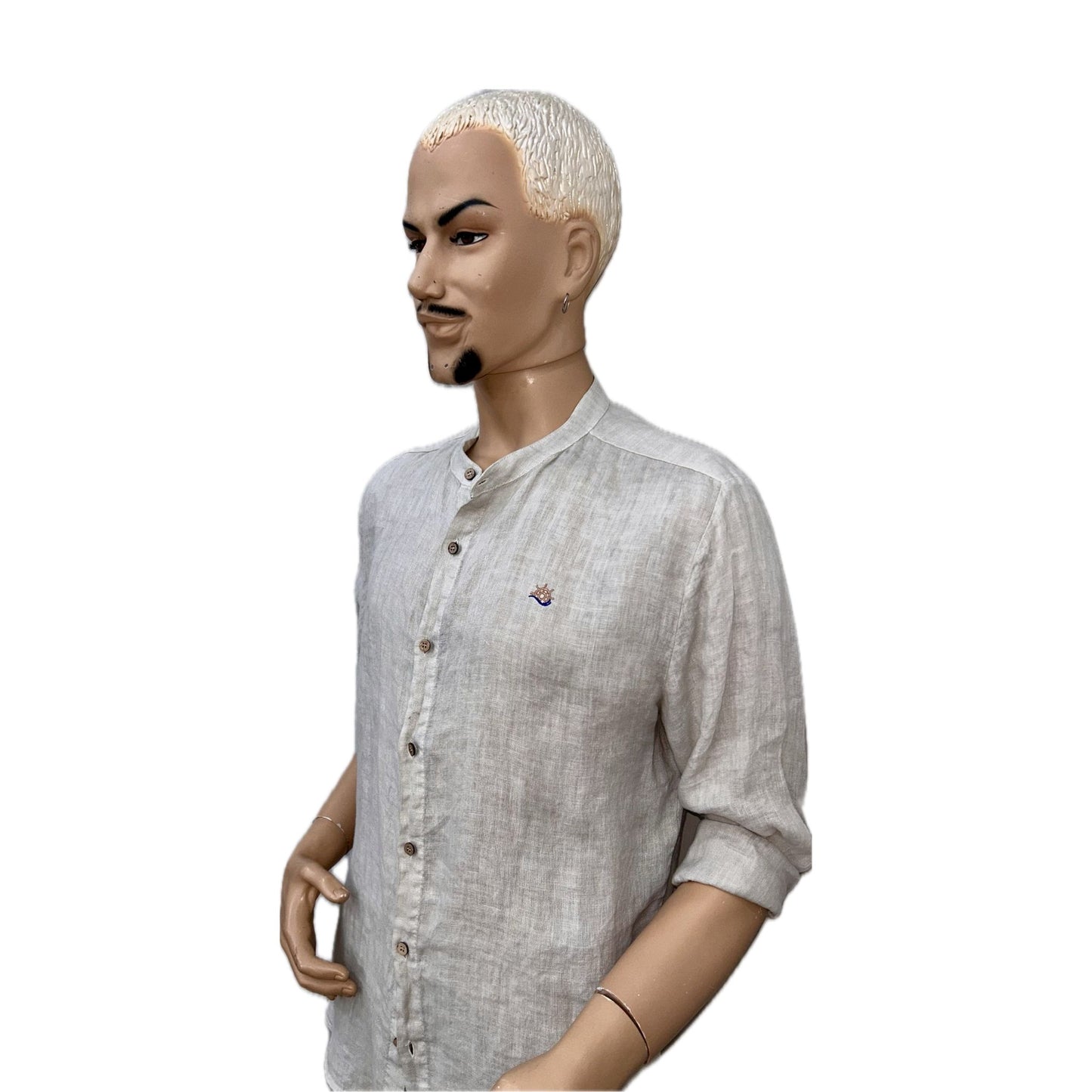Camicia Coreana Lino 100%