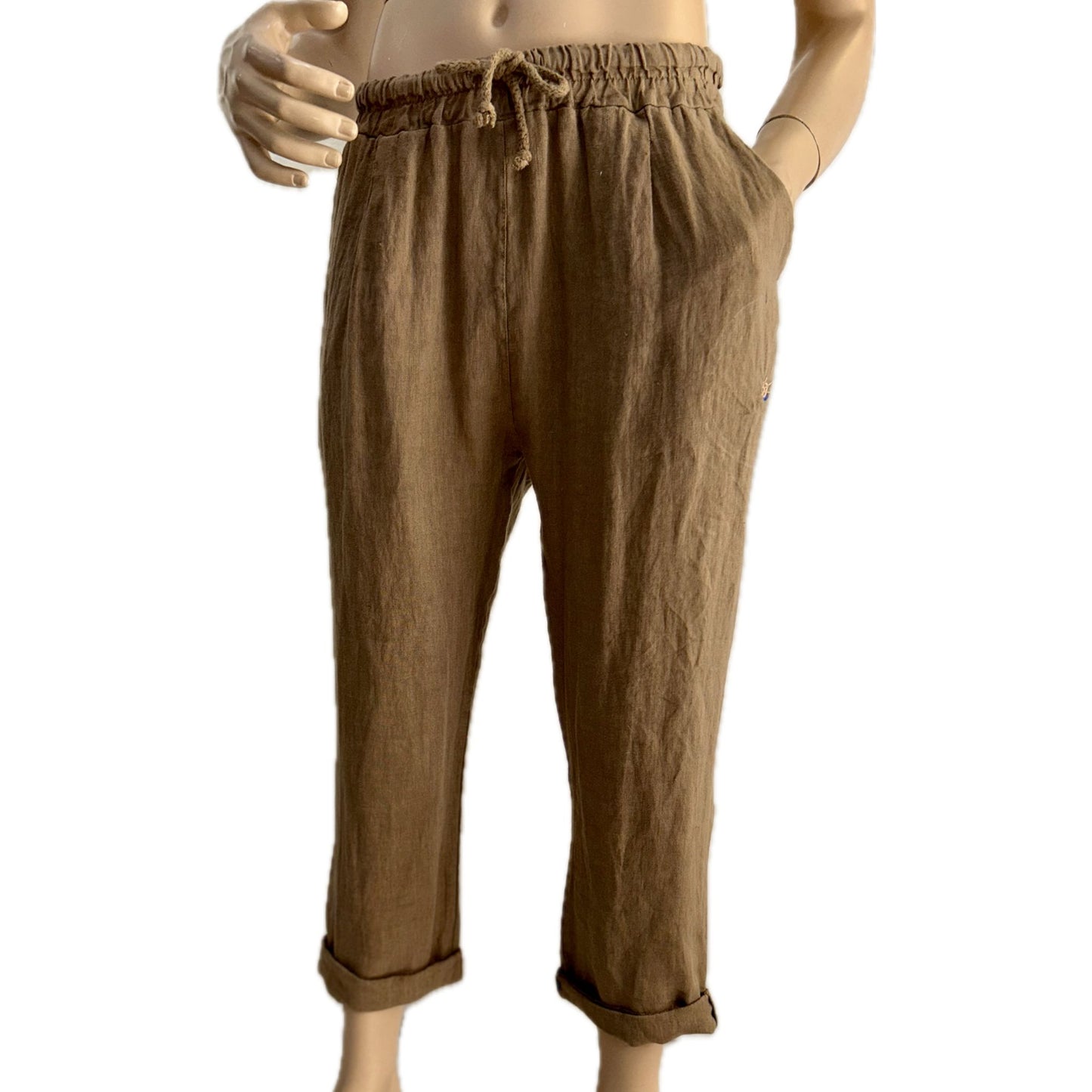 Pantalone "CAPRI" Lino 100%