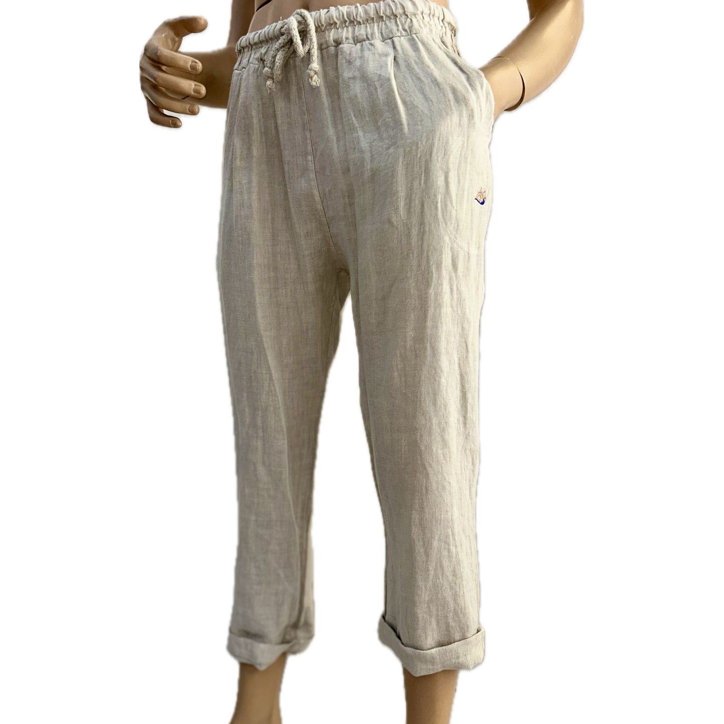 Pantalone "CAPRI" Lino 100%