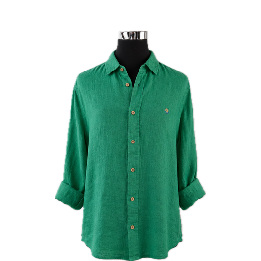 Camicia di Lino 100% "CAPRI" - Toni Verdi